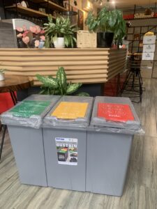 Thùng rác nắp lật bộ 3 duy tân