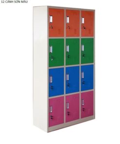 Tủ cá nhân 12 ngăn sơn màu