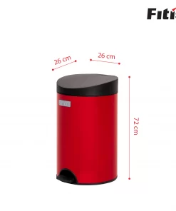 Thùng rác premium đạp tròn 12L