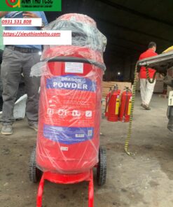 Bình chữa cháy xe đẩy 35kg có kiểm định