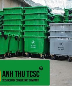 Thùng rác nhà xưởng 660L
