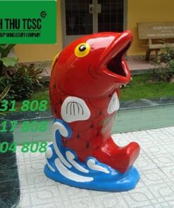 Thùng rác hình cá chép