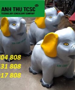 Thùng rác hình con voi