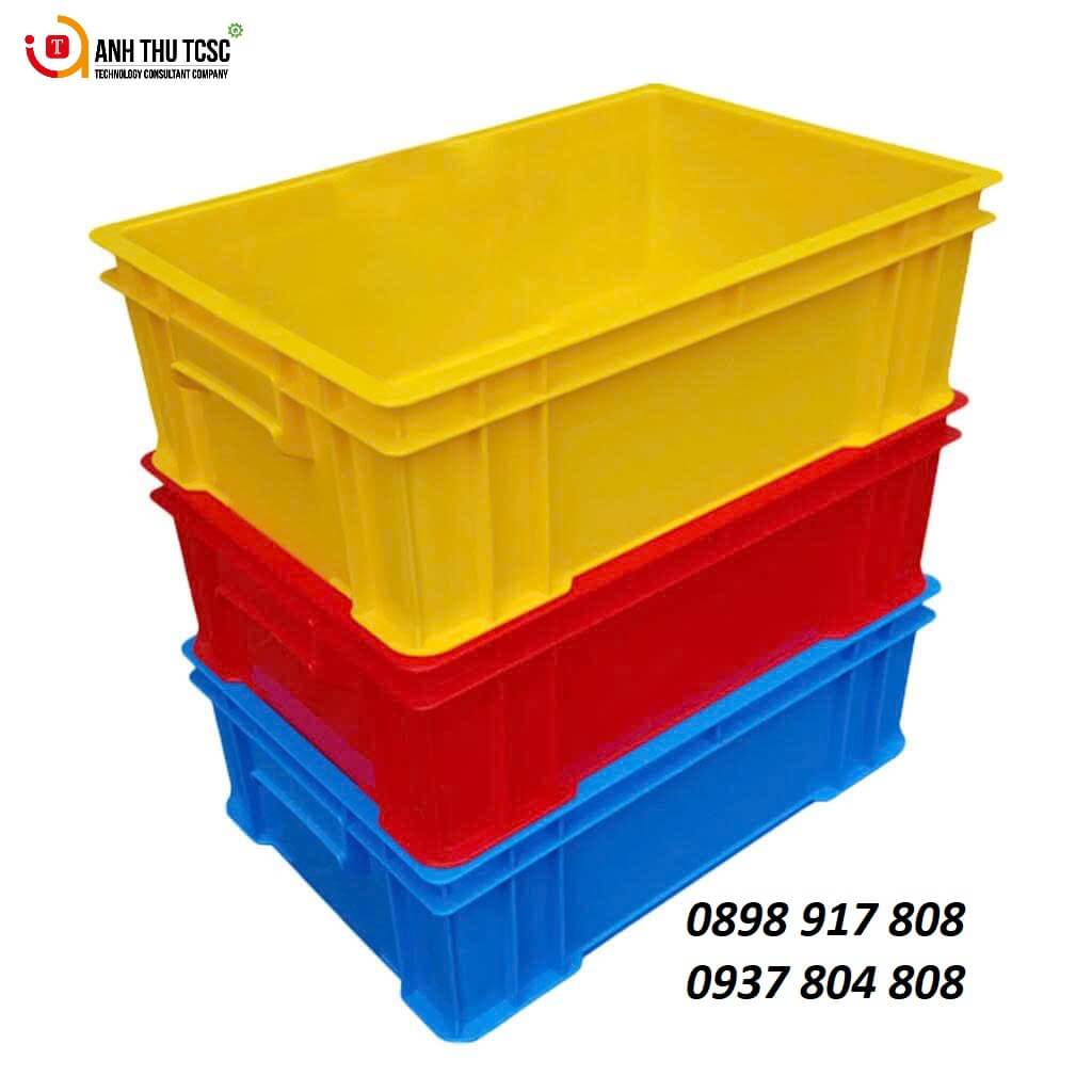 Thùng nhựa đặc 515x335x170mm Thùng nhựa đặc 515x335x170mm