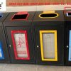 Thùng rác phân loại bộ 4 cho siêu thị