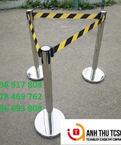 Cột chắn dây rút màu vàng đen 5m